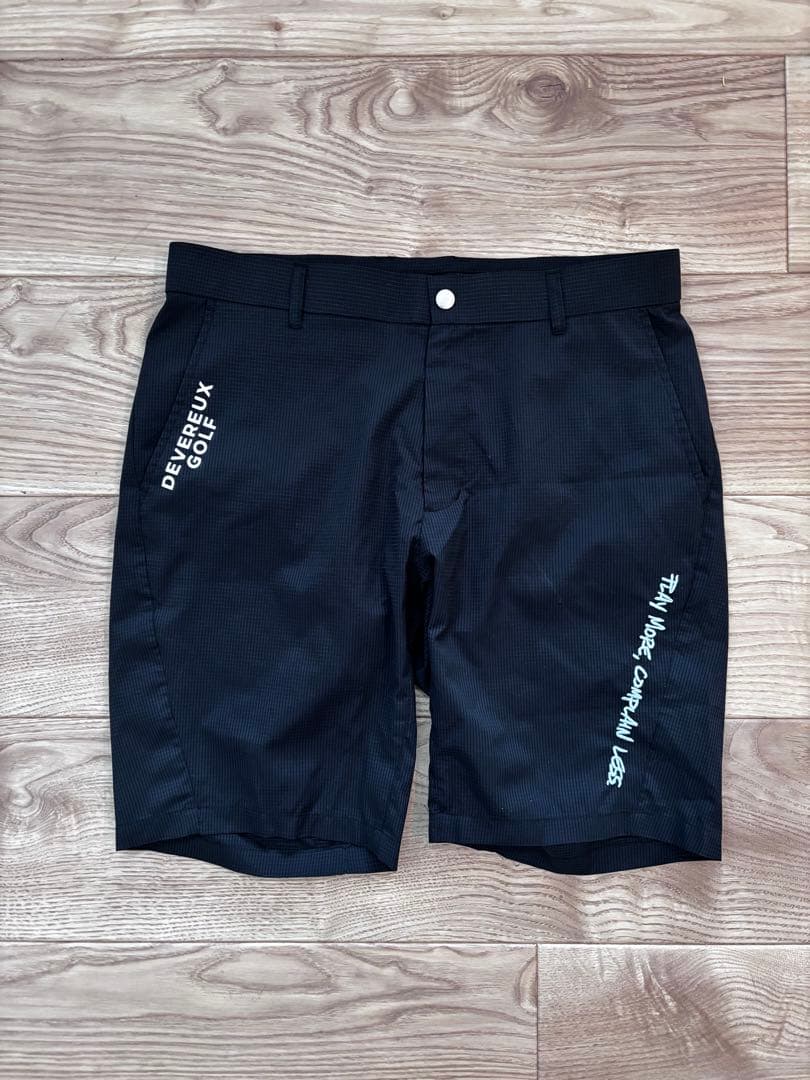 DEVERAUX GOLF DVRX デヴァローゴルフ　ブラックショートパンツ