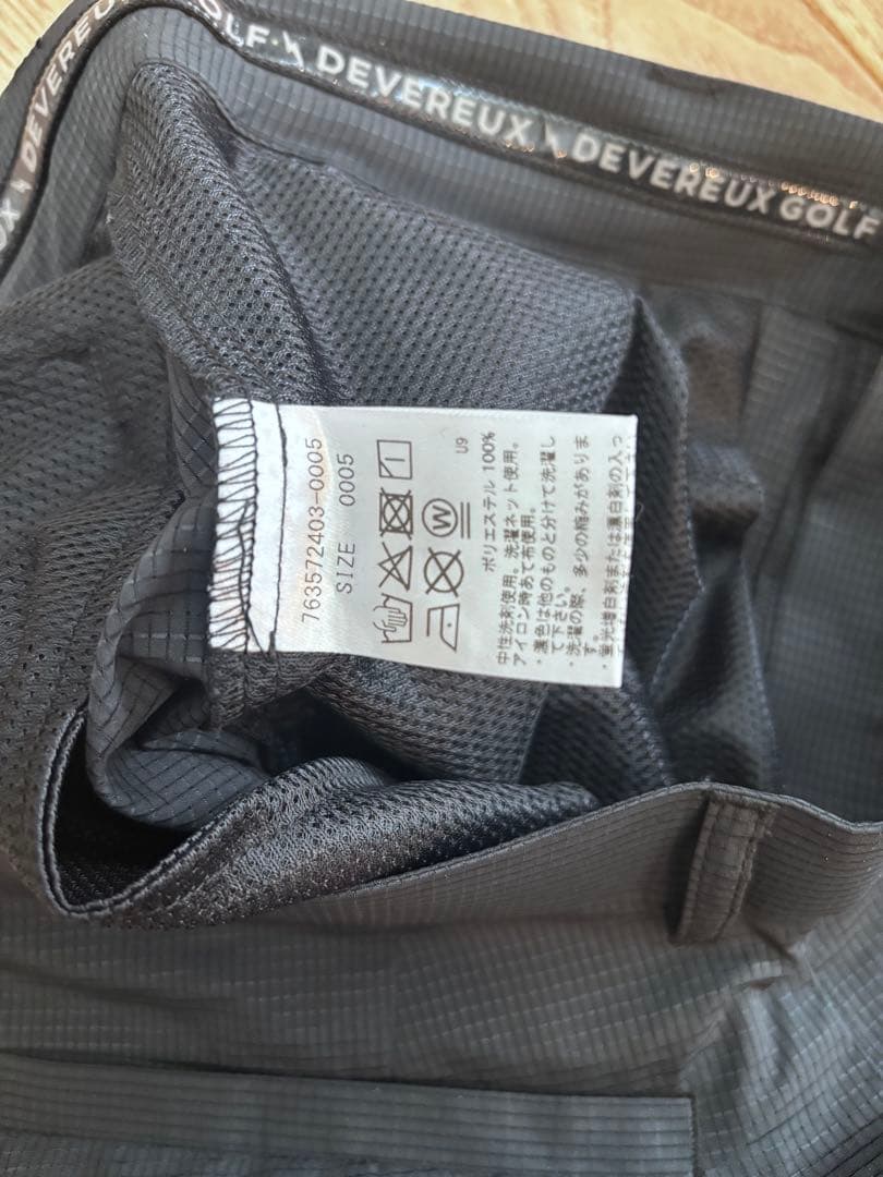 DEVERAUX GOLF DVRX デヴァローゴルフ　ブラックショートパンツ
