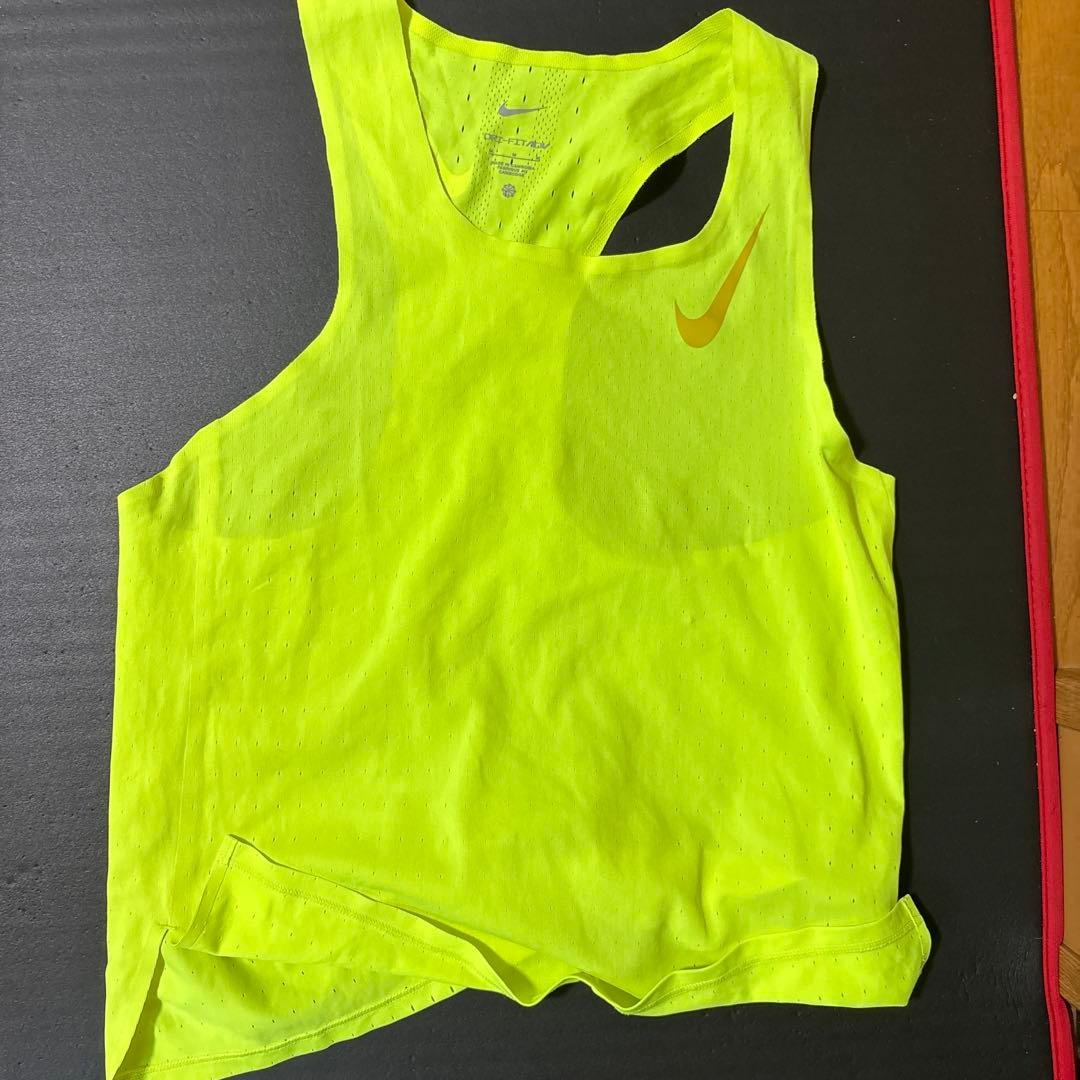 新品未使用 NIKE ナイキ エアロスイフト シングレット イエロー メンズ