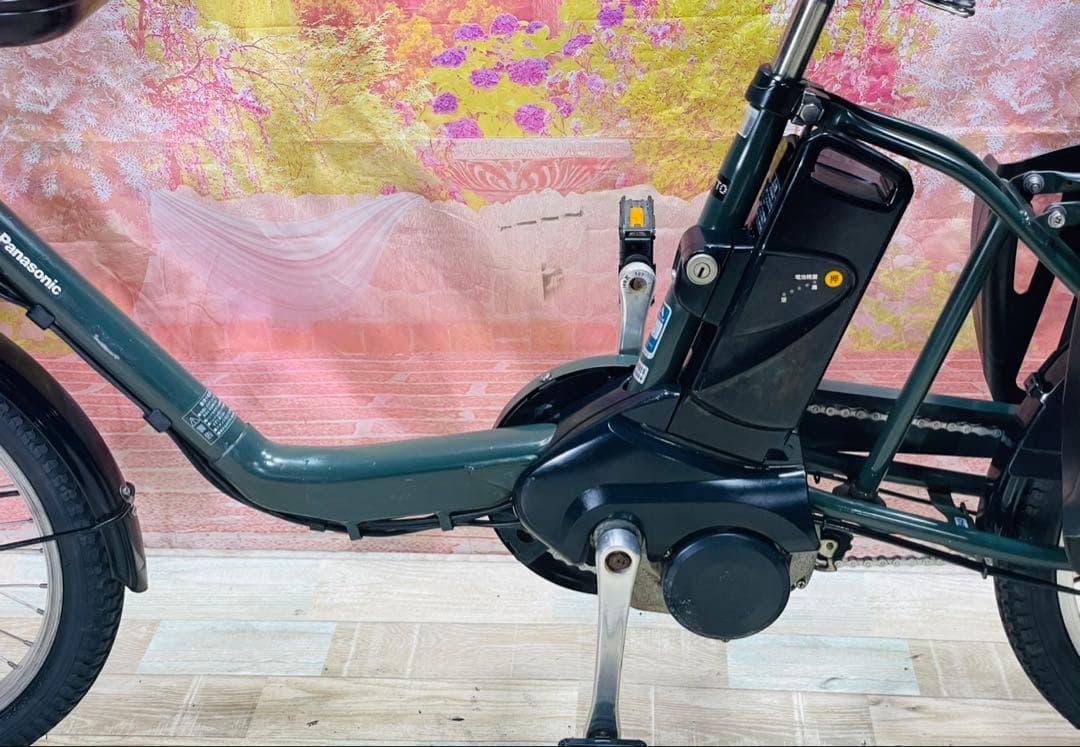 ZK3843 電動自転車 パナソニック ギュット 子供乗せ 20インチ 送料無料