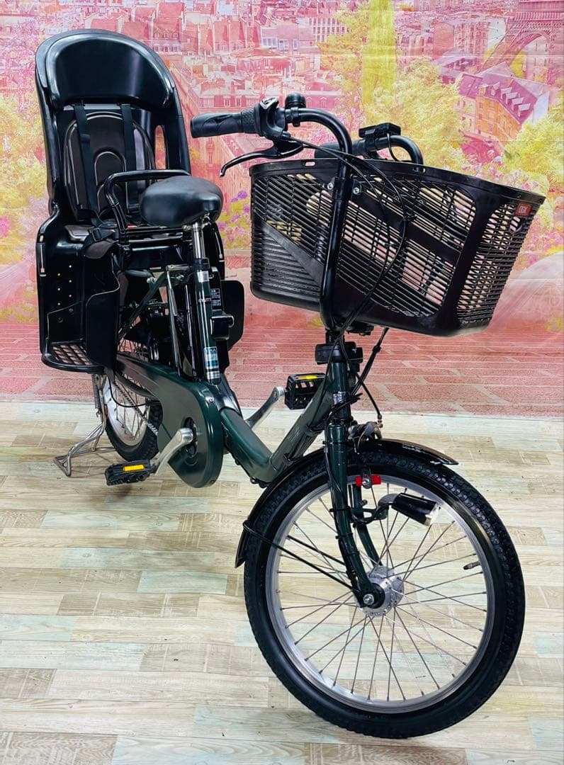 ZK3843 電動自転車 パナソニック ギュット 子供乗せ 20インチ 送料無料