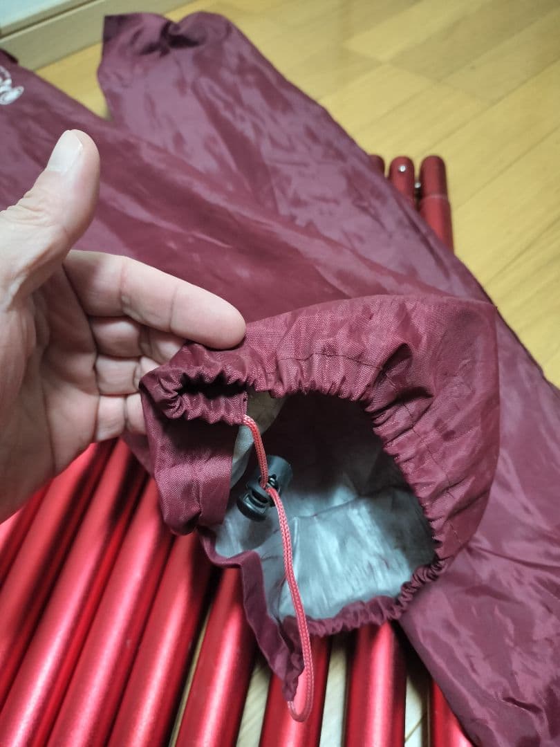 村の鍛冶屋　伸縮アルミタープポール　28㎜✕4セット　レッド