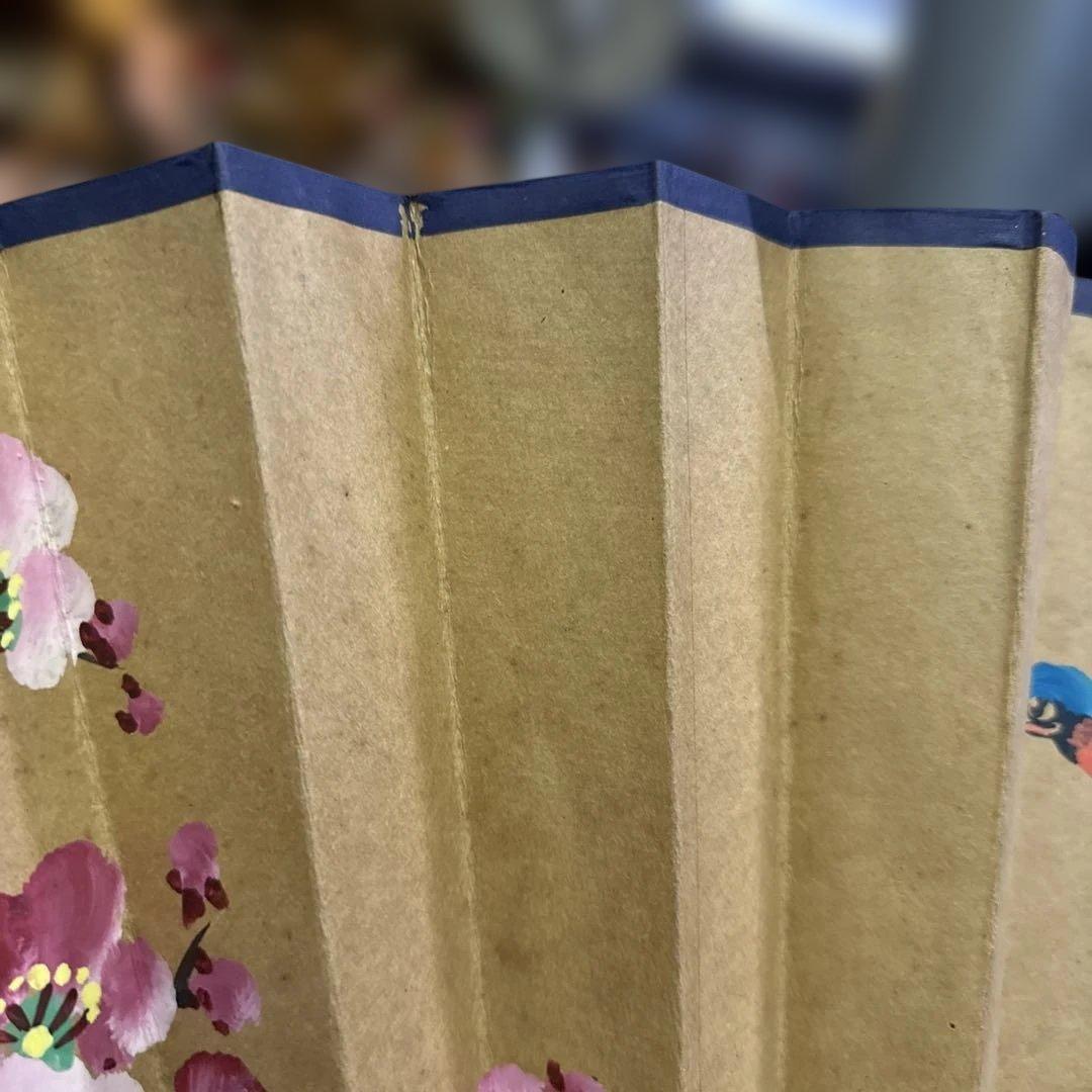 桜と鳥の舞扇子 日本製