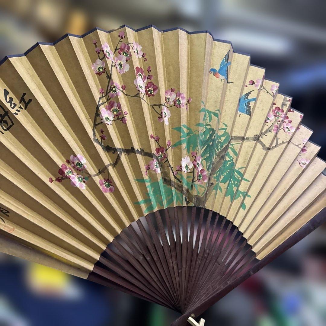 桜と鳥の舞扇子 日本製