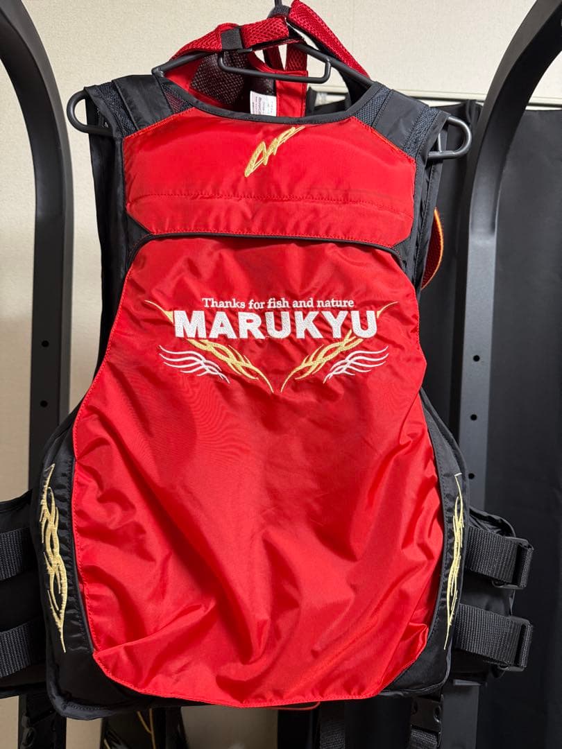 【美品】MARUKYU ライフジャケット＋キャップ＋サンバイザー 3点セット