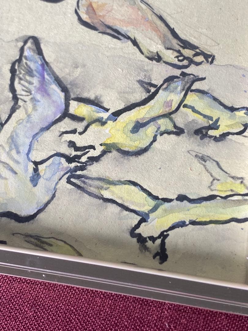 2881❣️近藤　大理　　絵画　　飛天風に乗る