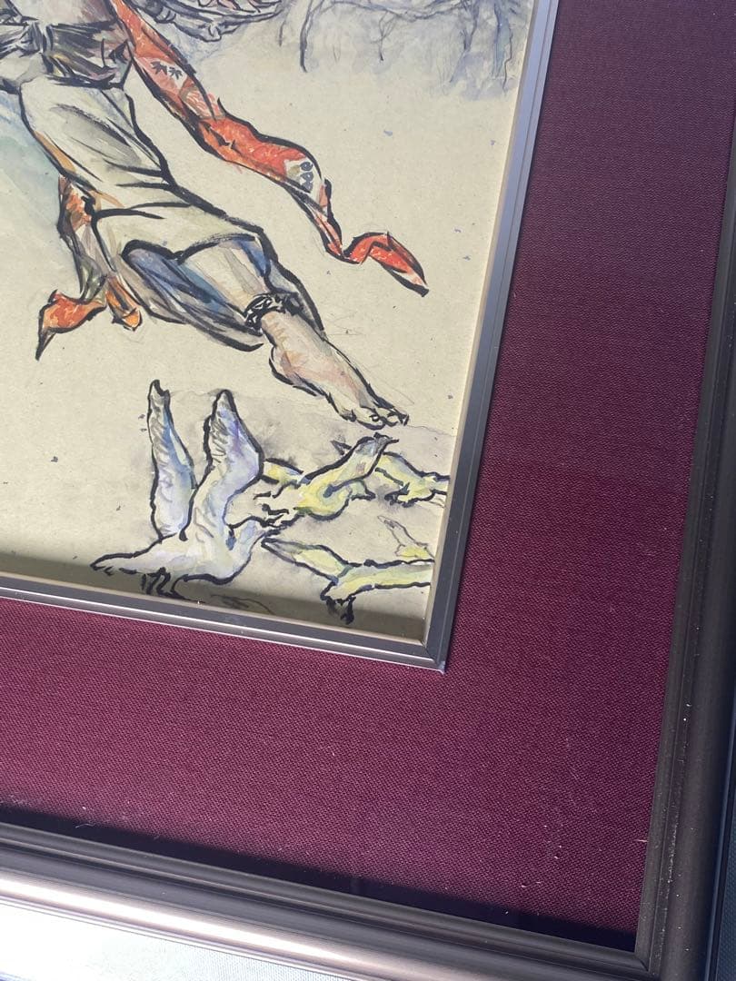 2881❣️近藤　大理　　絵画　　飛天風に乗る