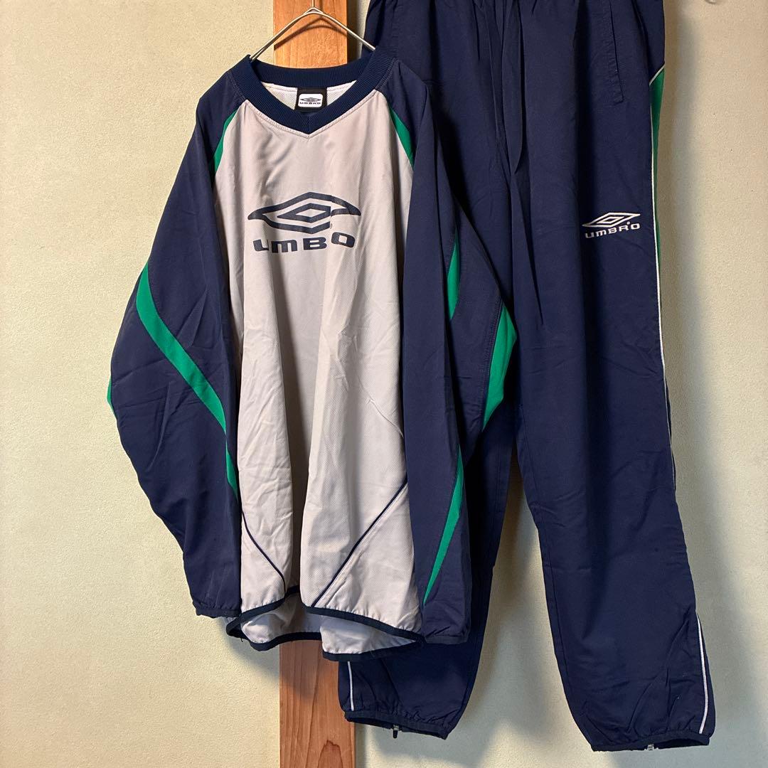 UMBRO ピステ上下セット ネイビー/グリーン