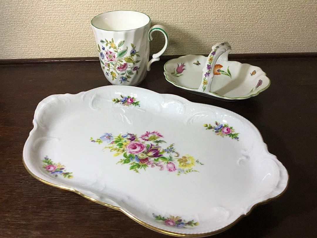 花模様◆3点セット◆ミントン ローゼンタール ロイヤルリモージュ