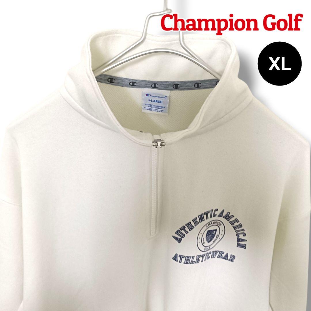 【春のスウェット】チャンピオンゴルフ ハーフジップスウェット XL メンズゴルフ