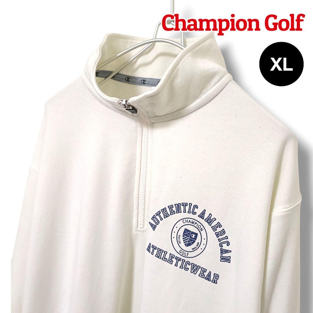 【春のスウェット】チャンピオンゴルフ ハーフジップスウェット XL メンズゴルフ