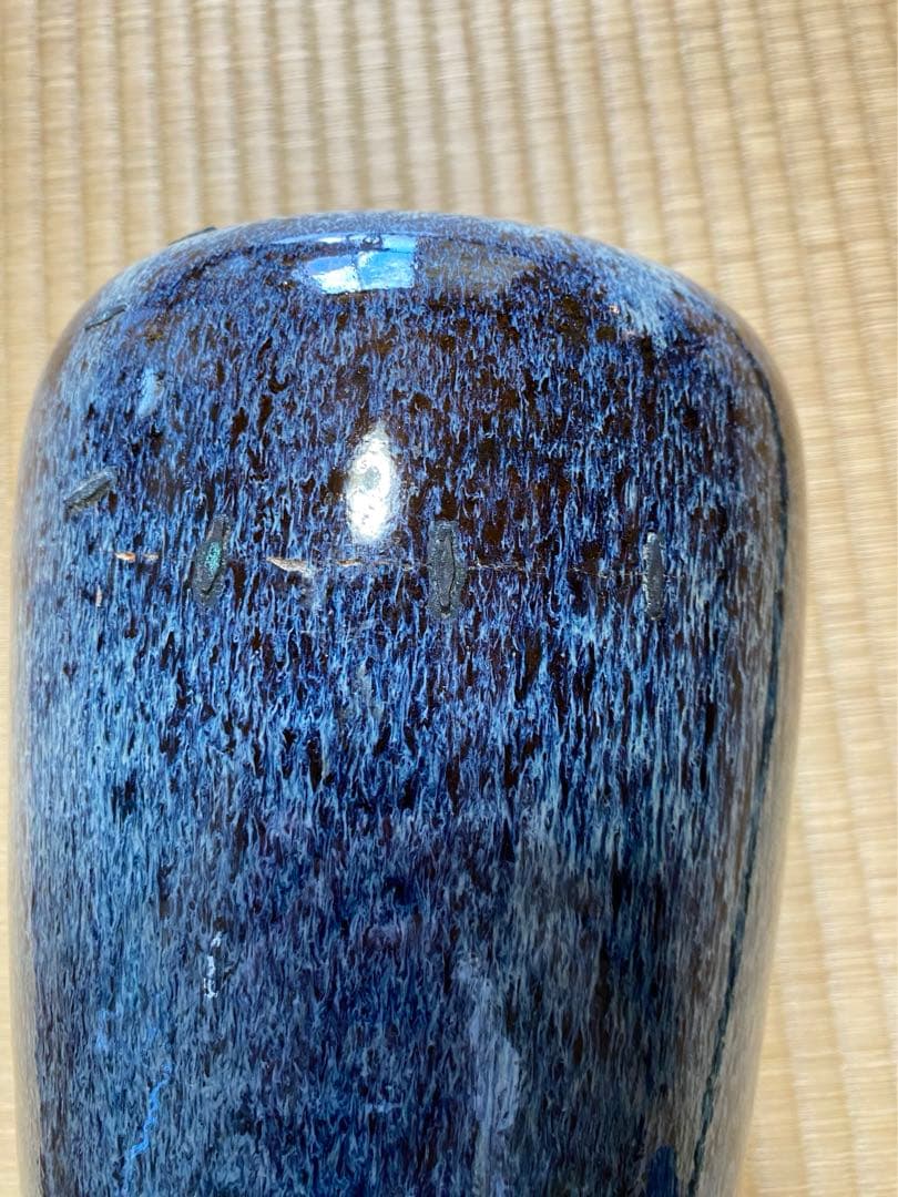中国　葛明祥造　花器　壷