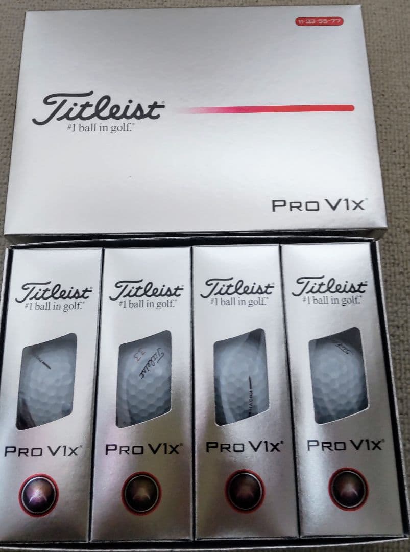 【新品未使用】タイトリスト PRO V1X ダブルナンバー プロV1X 2025
