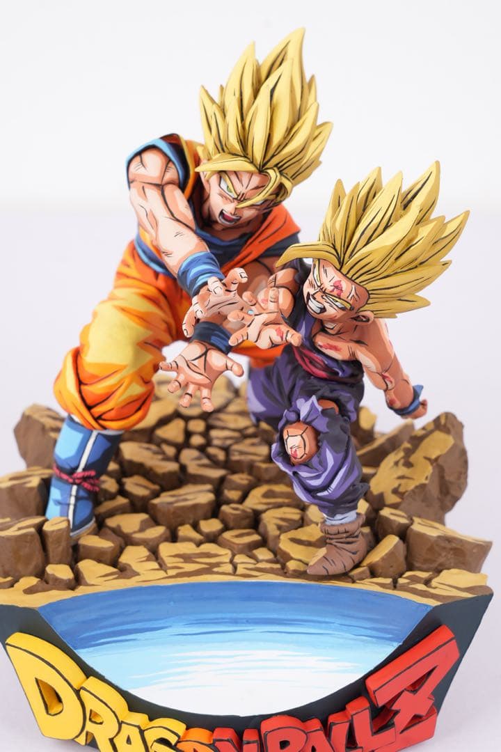 ドラゴンボール 親子かめはめ波　リペイント　二次元彩色　フィギュア　プルーヴィー