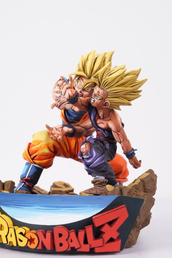 ドラゴンボール 親子かめはめ波　リペイント　二次元彩色　フィギュア　プルーヴィー