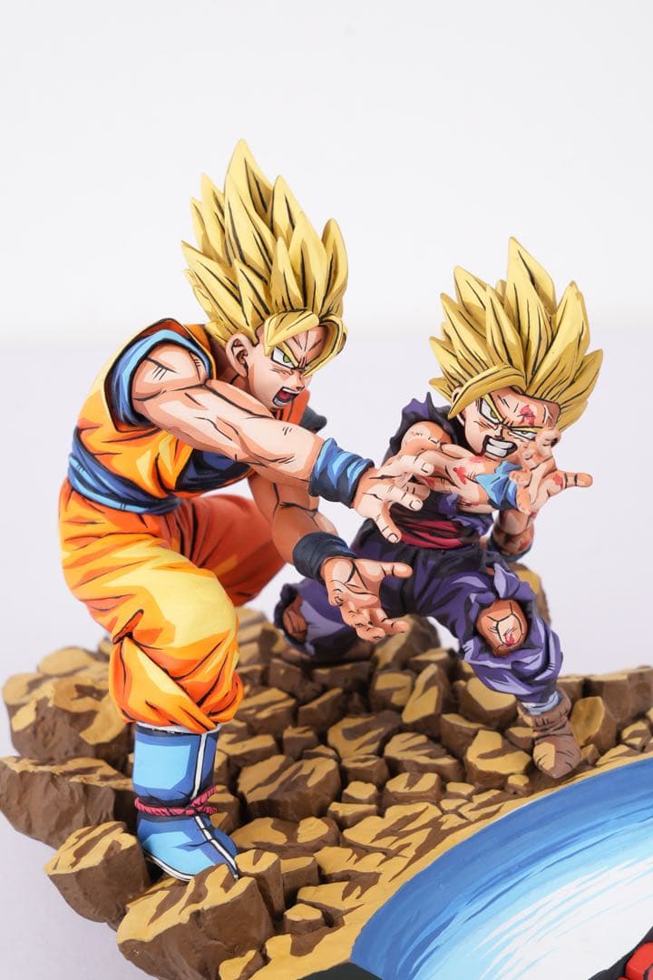 ドラゴンボール 親子かめはめ波　リペイント　二次元彩色　フィギュア　プルーヴィー