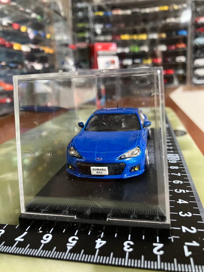 SUBARU BRZ 青 1/43 ローダウンカスタム　美品　ノレブ