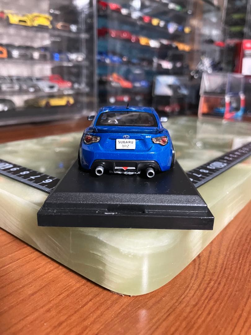 SUBARU BRZ 青 1/43 ローダウンカスタム　美品　ノレブ