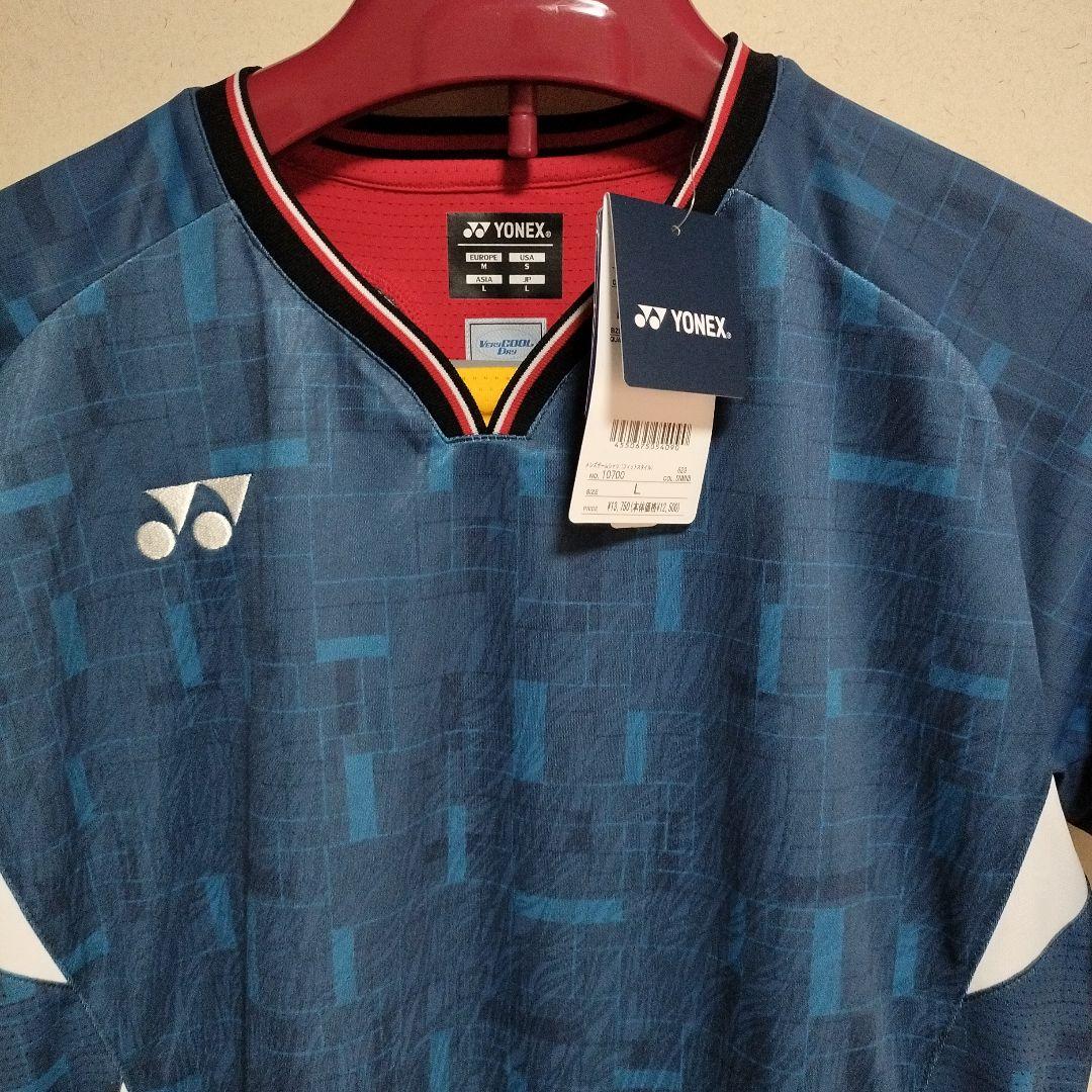 YONEX バドミントンシャツ Lサイズ ダークブルー新品