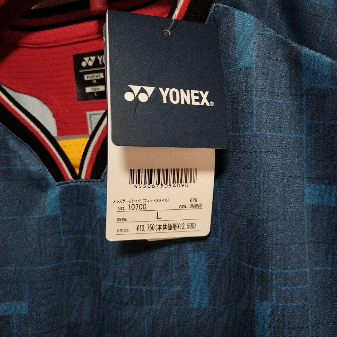 YONEX バドミントンシャツ Lサイズ ダークブルー新品