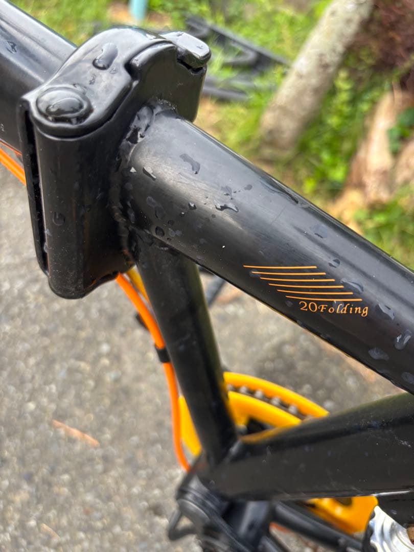 折りたたみ自転車 SIAFEI 20\" ブラック/オレンジ