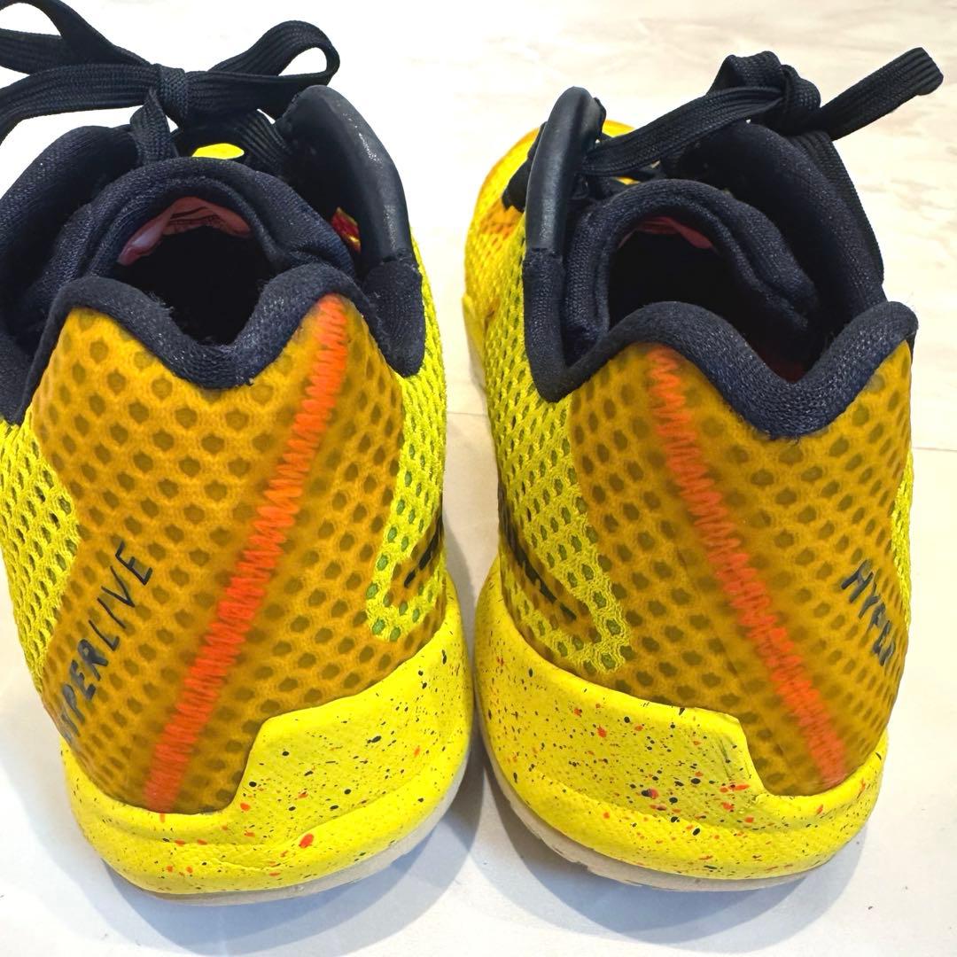 ハイパーライブEP Nike バッシュ　イエロー/ブラック　25、5cm