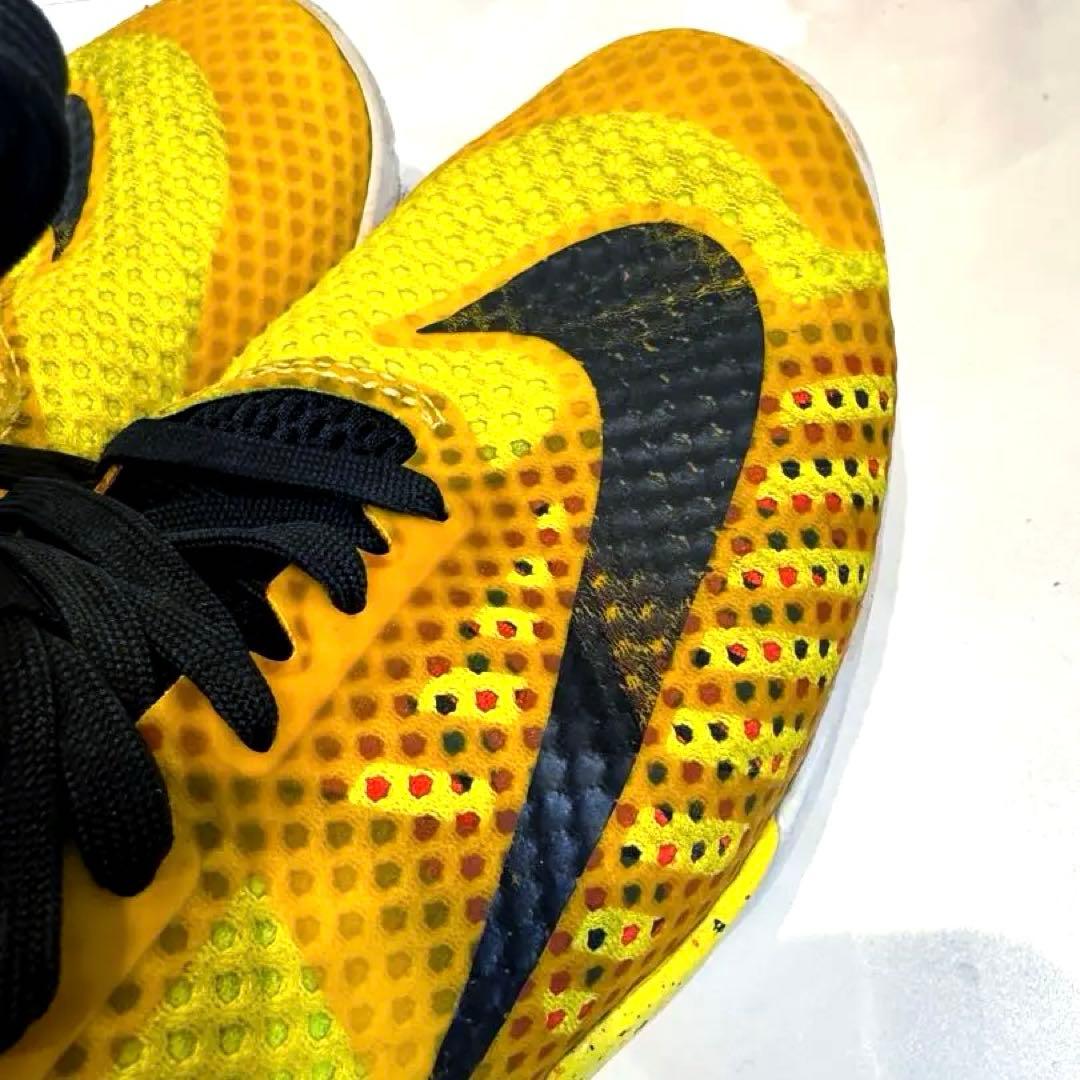 ハイパーライブEP Nike バッシュ　イエロー/ブラック　25、5cm