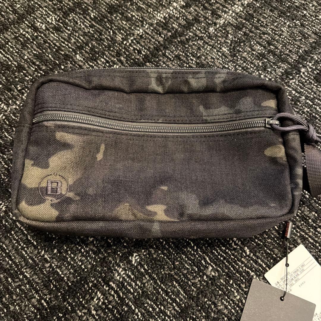 新品　BRIEFING ダブルジップポーチ-3 MULTICAM BLACK