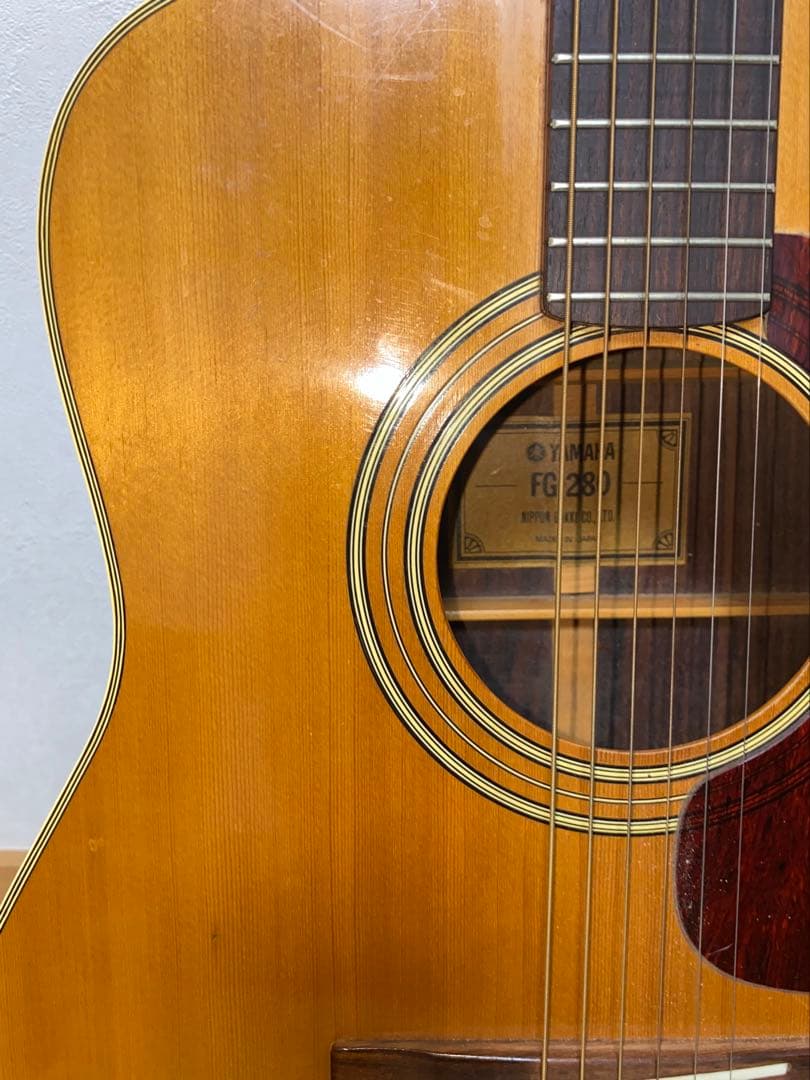 鳴りますYAMAHA FG-280グリーンラベル1970前期のビンテージギター
