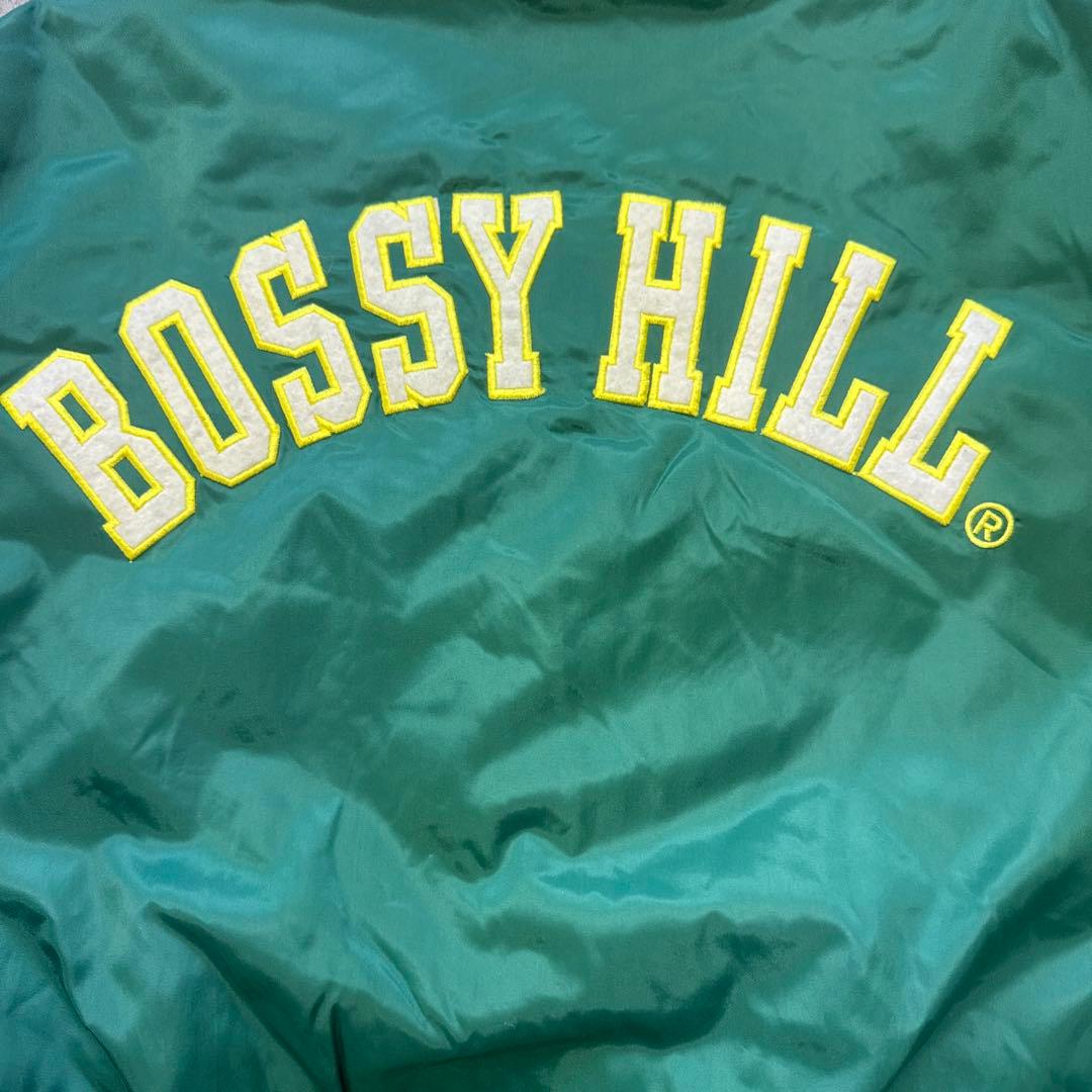 美品BHILL グリーンベースボールジャケット Lサイズ