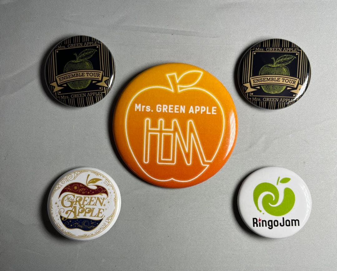 Mrs.GREEN APPLE ミセスグリーンアップル　缶バッジ　5個