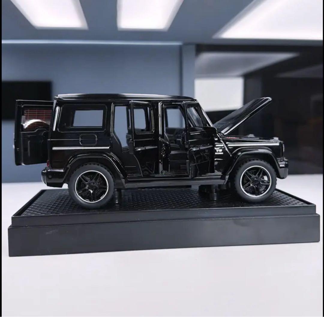 ベンツ ゲレンデ ミニカー ホワイト ブラック 18CM