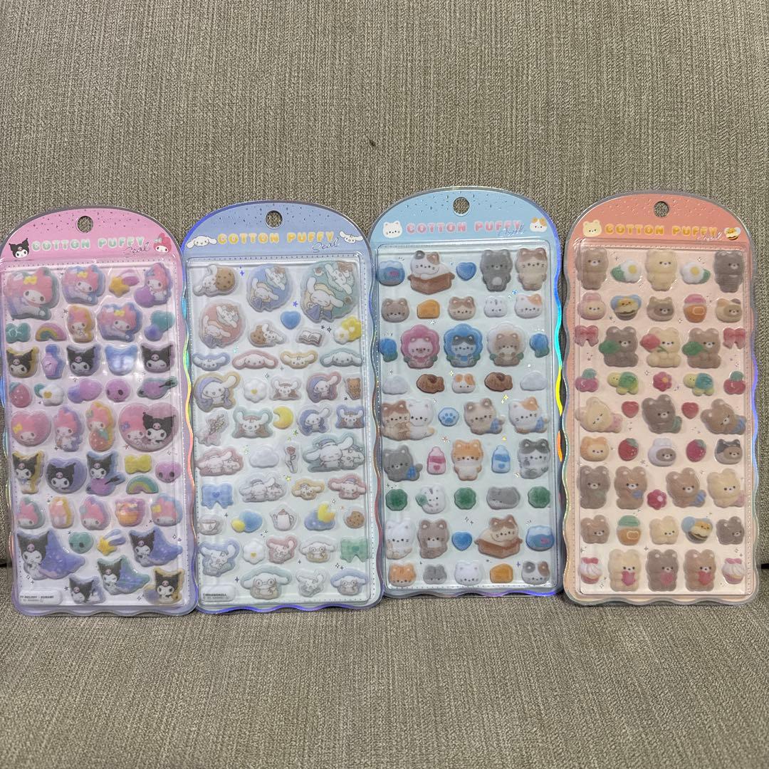 コットンパフィ　ボンボンドロップシール　オリジナル　サンリオ　正規品