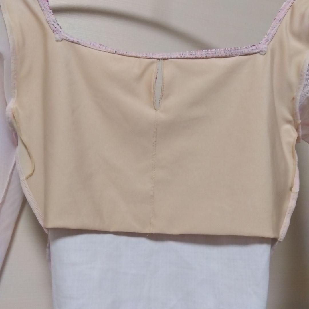stina スティナ　バレエ　レオタード ツイード　五分袖 ピンク　Sサイズ