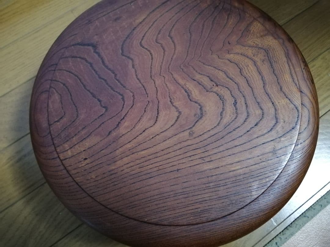 欅けや木　茶櫃(ちゃびつ)　一本掘り茶器入れ　お盆