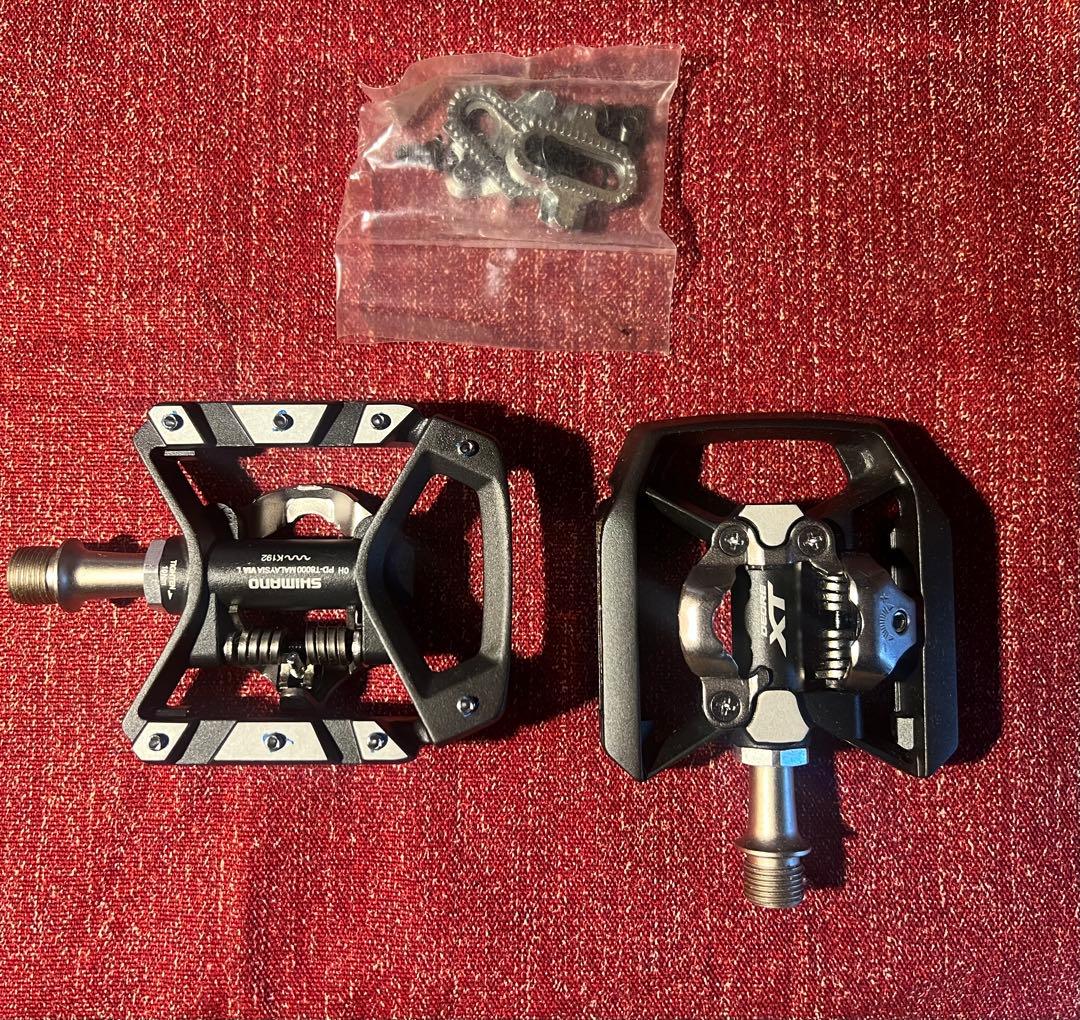Shimano DEORE XT PD-T8000ペダル クリート付き　未使用