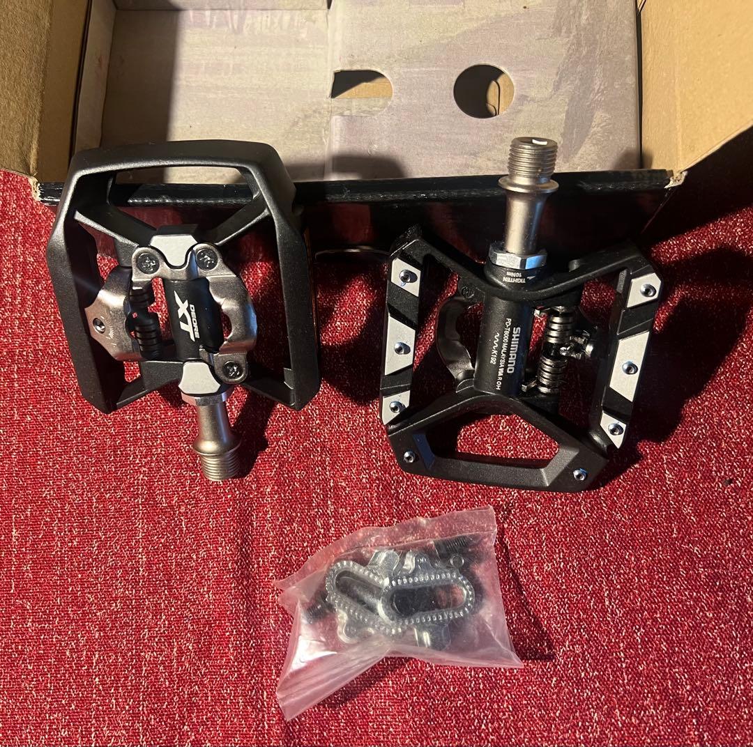 Shimano DEORE XT PD-T8000ペダル クリート付き　未使用
