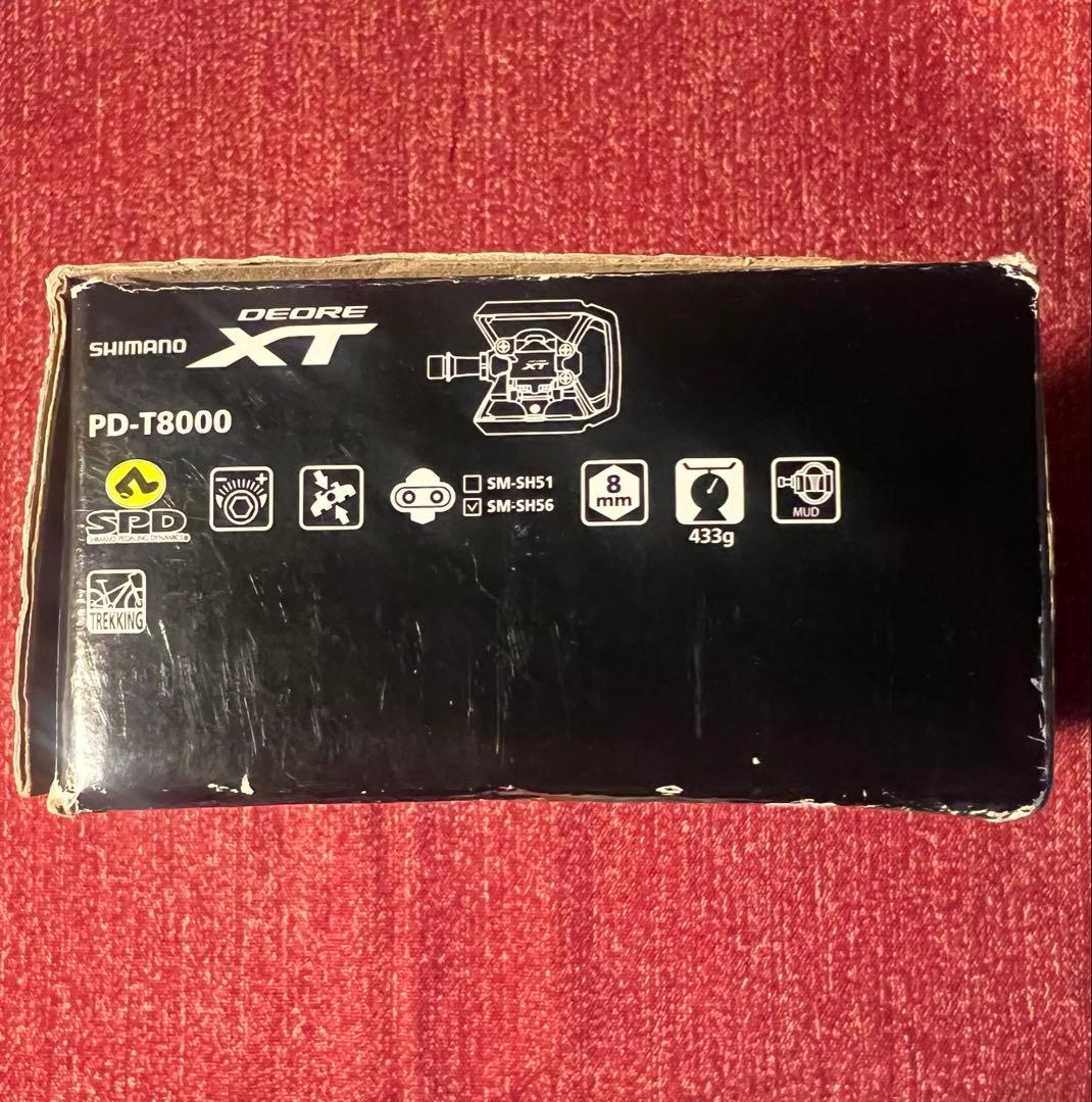 Shimano DEORE XT PD-T8000ペダル クリート付き　未使用