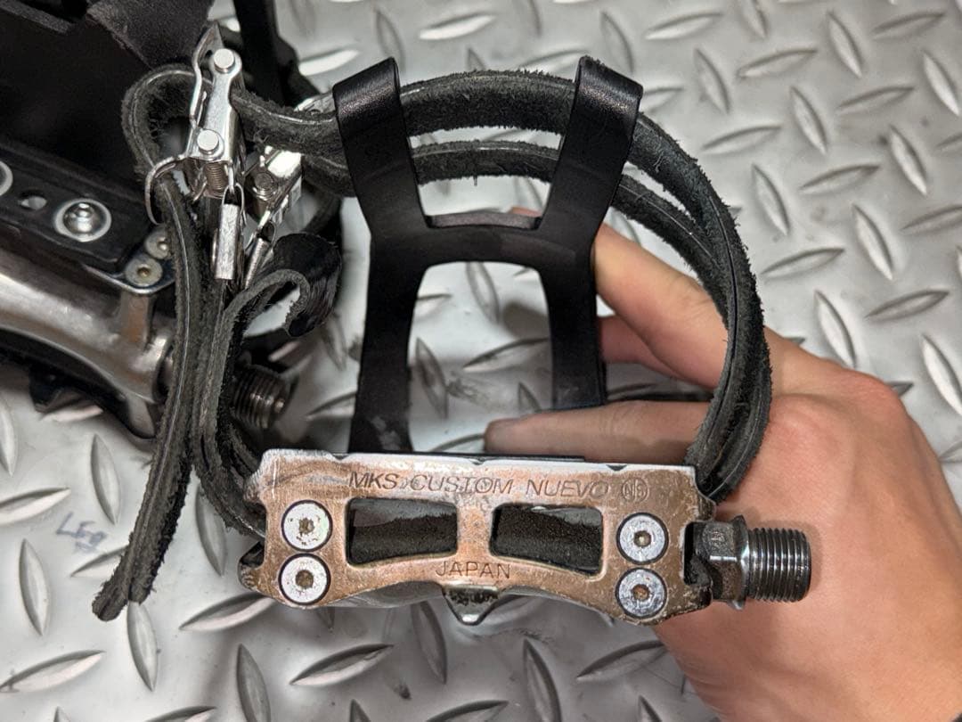 ピスト ペダル トゥークリップ MKS NJS