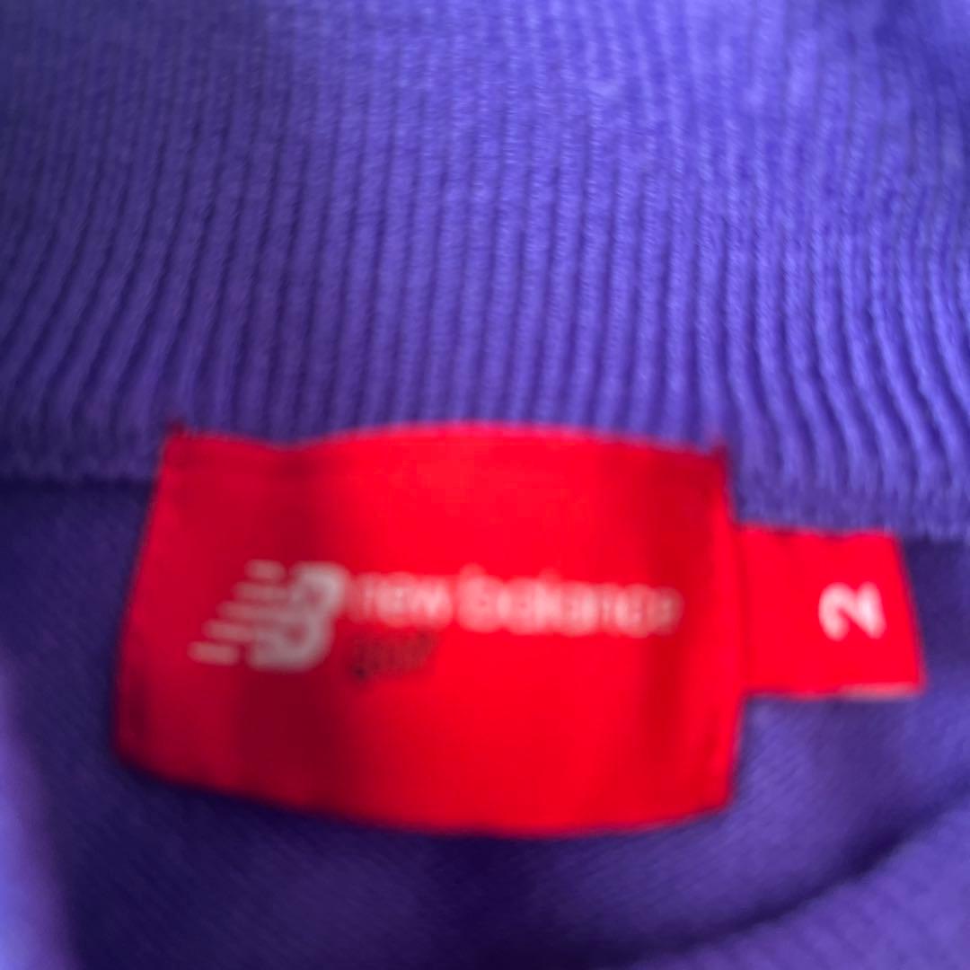 New Balance パープル セーター サイズ2 黒パンツ