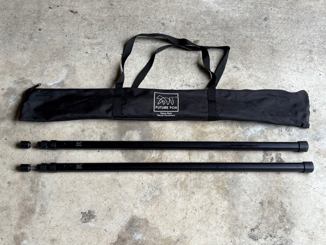 美品　FUTUREFOX 伸縮ポールミニ　2本セット　〜220cm