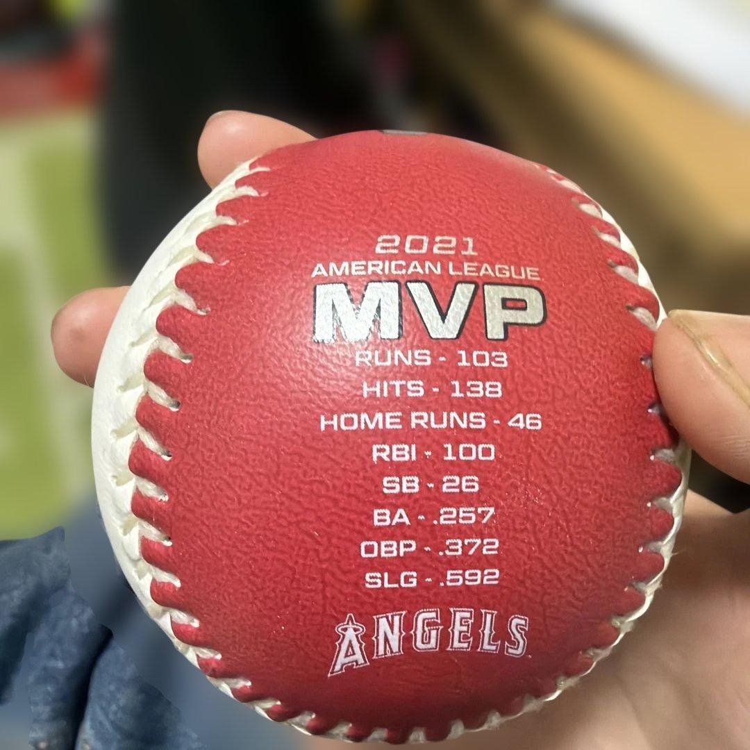 大谷翔平 AL MVP 記念ボール MLB エンゼルススタジアム完売品
