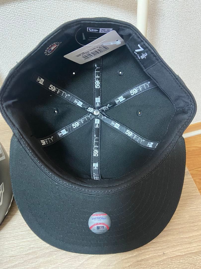 New Era 59FIFTYロサンゼルス・ドジャースブラック 7 3/8