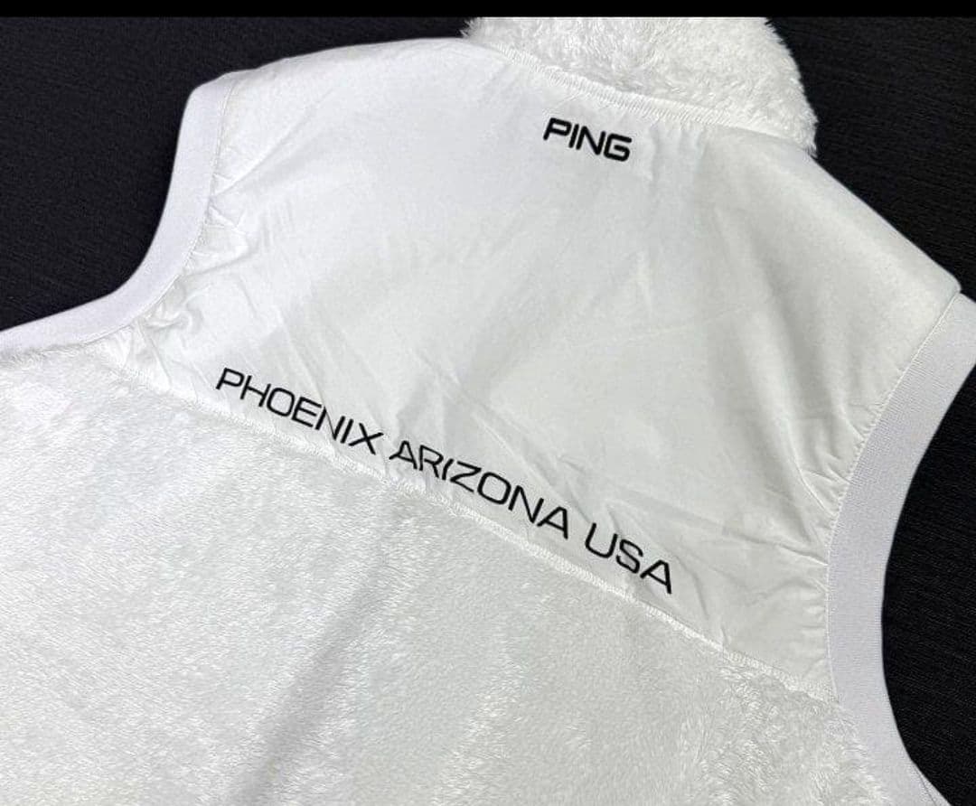 ☆新品 PING ボアフリース フルジップ ベスト 3L