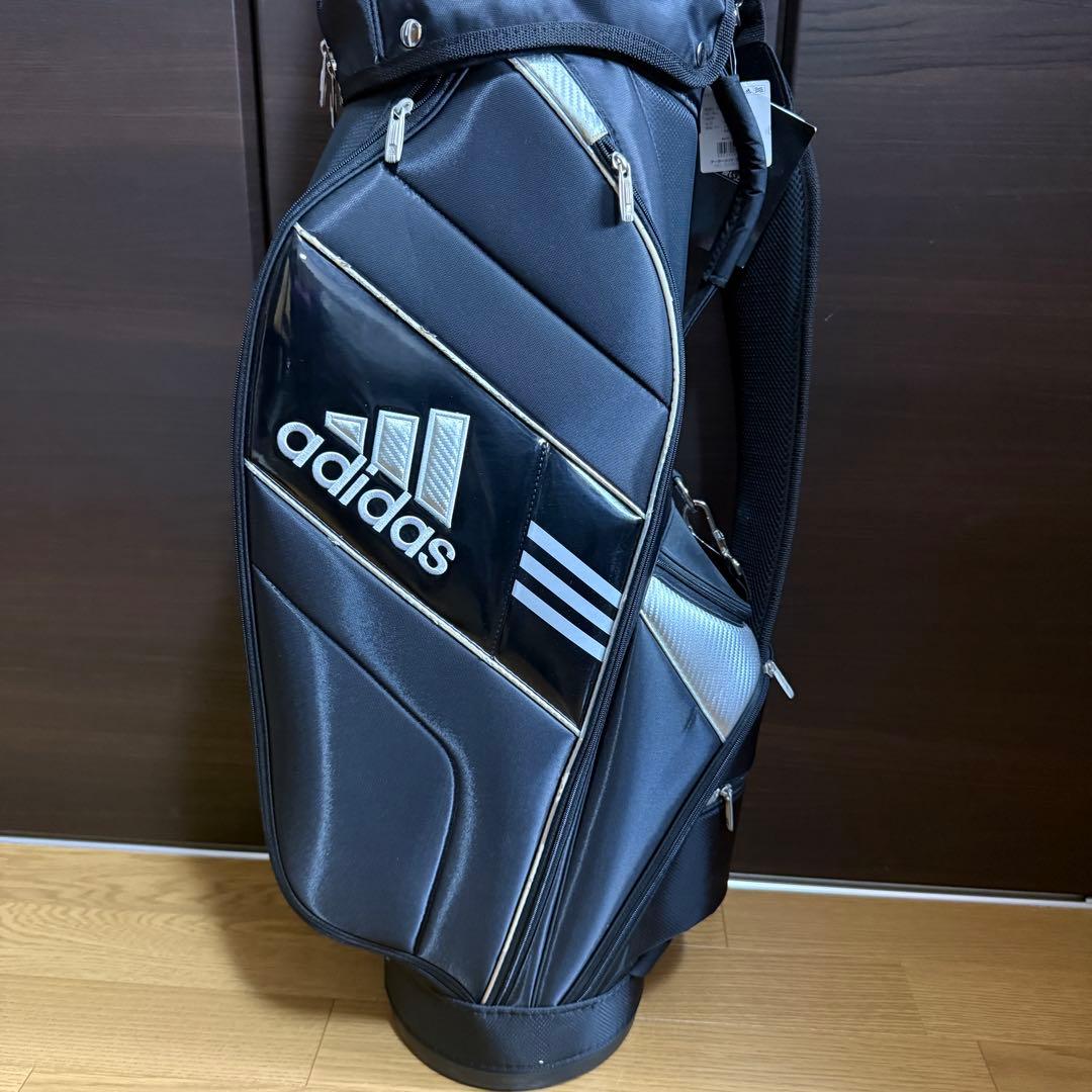 【タグ付き】adidas キャディバッグ ゴルフバッグ ブラック