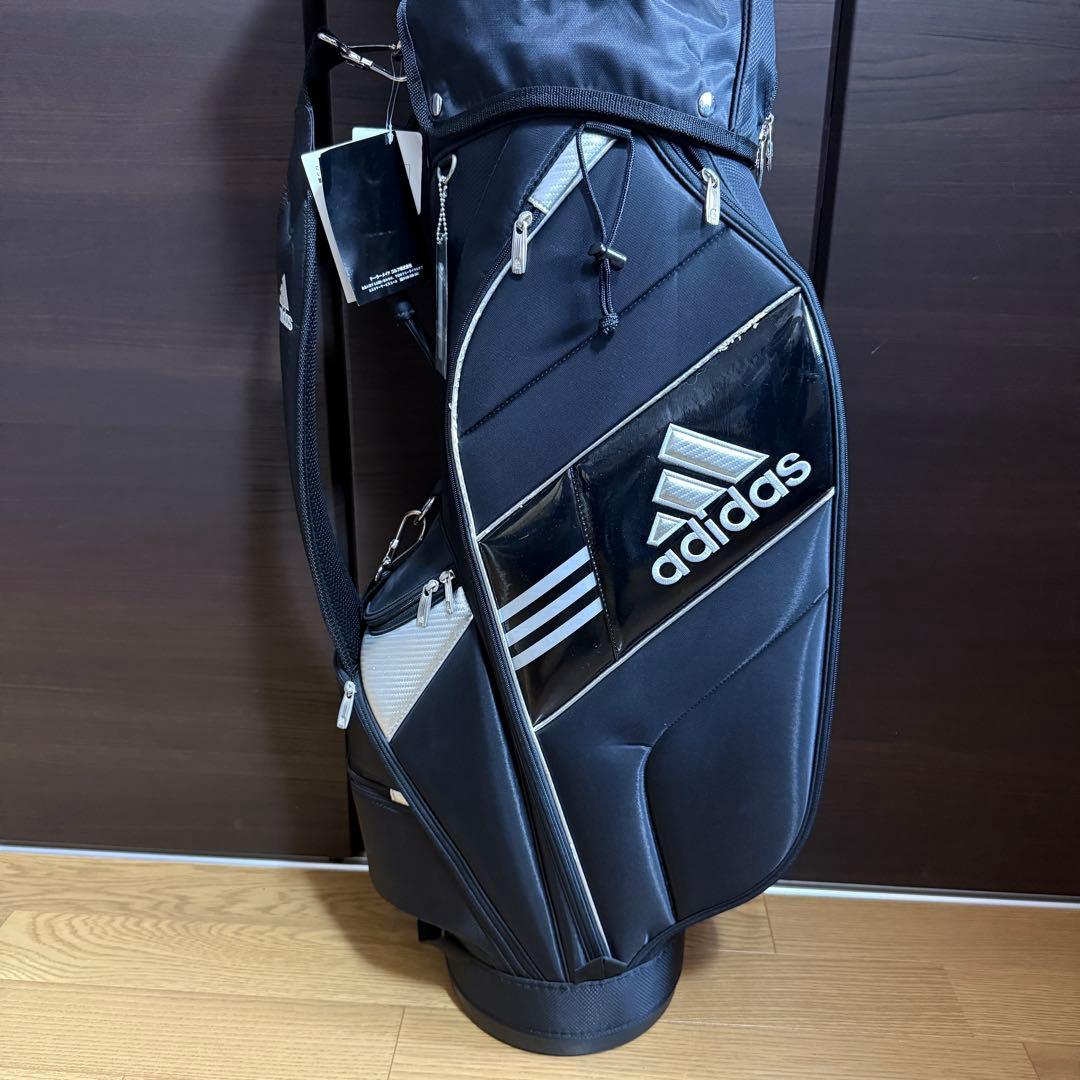 【タグ付き】adidas キャディバッグ ゴルフバッグ ブラック