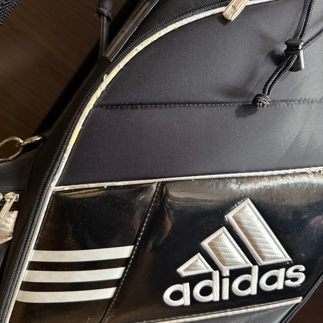 【タグ付き】adidas キャディバッグ ゴルフバッグ ブラック