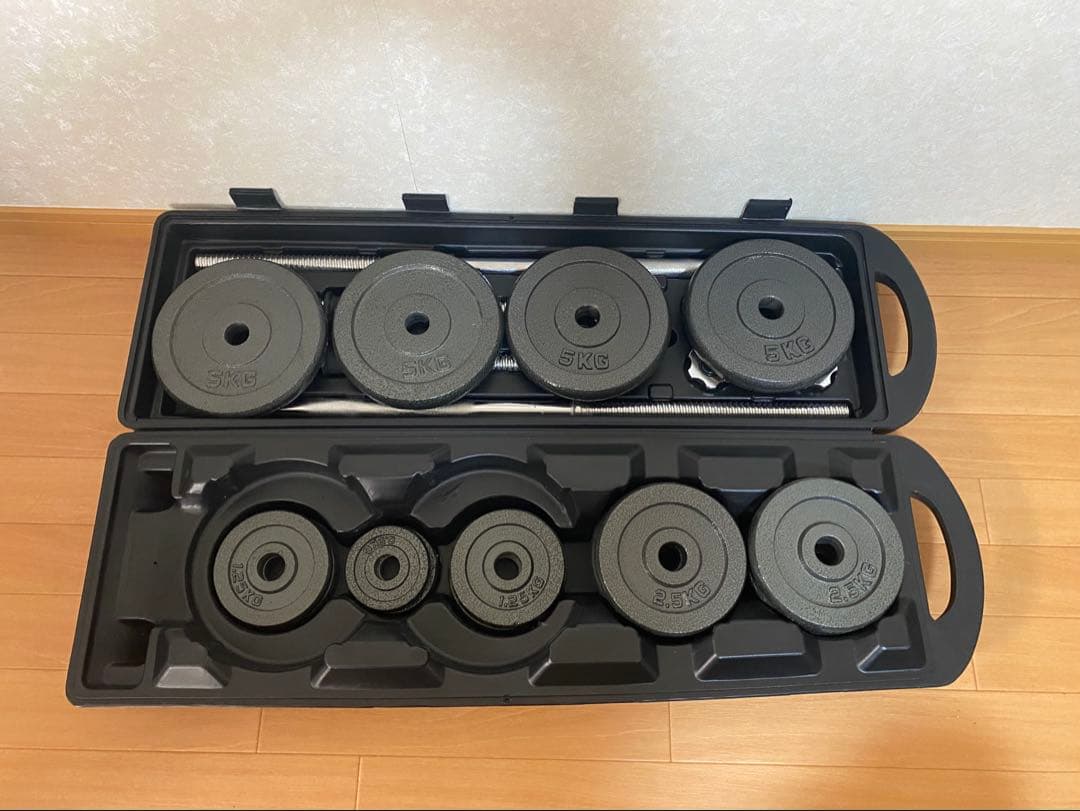 トレーニングベンチ&ダンベルセット【※引き取り限定】筋トレ