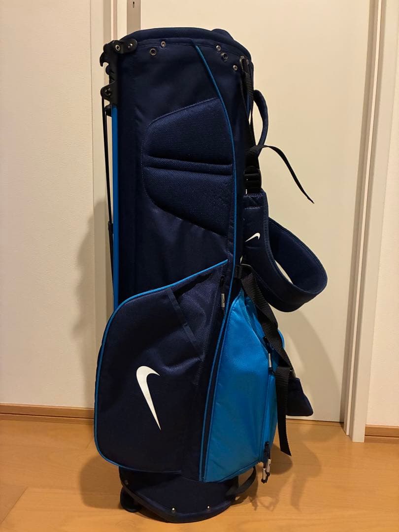 【美品】Nike ゴルフスタンドバッグ ネイビー/ブルー
