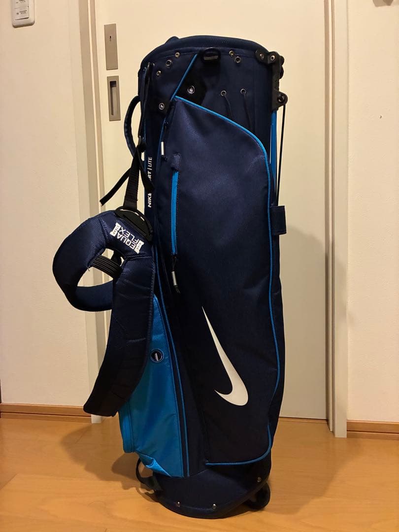 【美品】Nike ゴルフスタンドバッグ ネイビー/ブルー